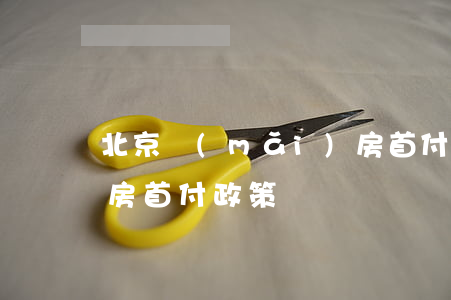 北京買(mǎi)房首付(北京買(mǎi)房首付政策)