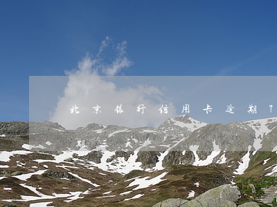 北京银行信用卡逾期7天(北京银行信用卡延期三天)