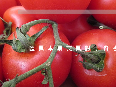 匯票本票支票對于背書人的要求是否相同