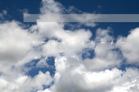 十一信用卡逾期一天(一萬元信用卡逾期利息十天)