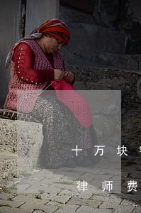 十万块钱的案子律师费是多少(20万的案子律师费多少)