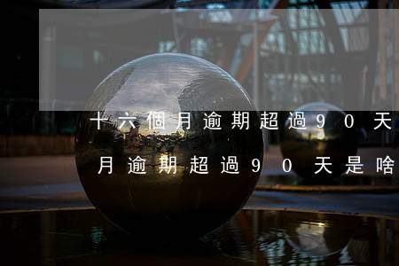 十六個月逾期超過90天是啥意思-十六個月逾期超過90天是啥意思啊