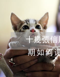 十幾張信用卡逾期怎么還好(欠多張信用卡逾期如何還)