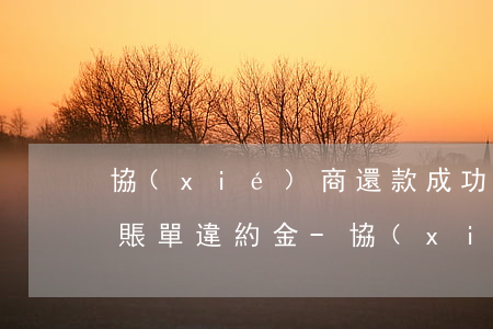 協(xié)商還款成功了為什么還有利息賬單違約金-協(xié)商還款后為什么還有賬單