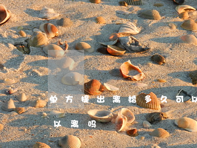 单方提出离婚多久可以离婚(单方提出离婚可以离吗)
