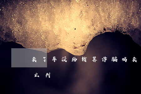 卖了车没给钱算诈骗吗(卖车诈骗别人钱财怎么判)