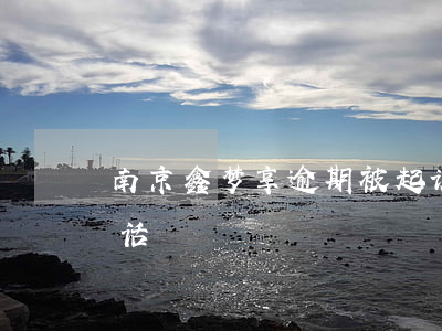 南京鑫梦享逾期被起诉了(南京鑫梦享客服电话)