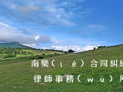 南樂(lè)合同糾紛律師(南樂(lè)縣律師事務(wù)所)
