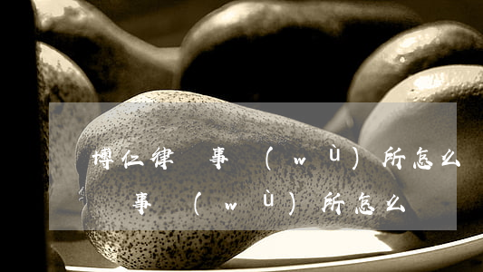 博仁律師事務(wù)所怎么樣(北京博仁律師事務(wù)所 怎么樣)
