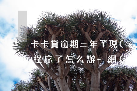 卡卡貸逾期三年了現(xiàn)在走法律程序了怎么辦-網(wǎng)貸欠多少會坐牢