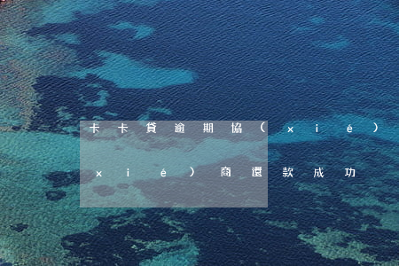 卡卡貸逾期協(xié)商還款(卡卡貸協(xié)商還款成功)