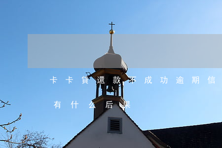 卡卡貸還款不成功逾期(信用卡貸款逾期不還有什么后果)
