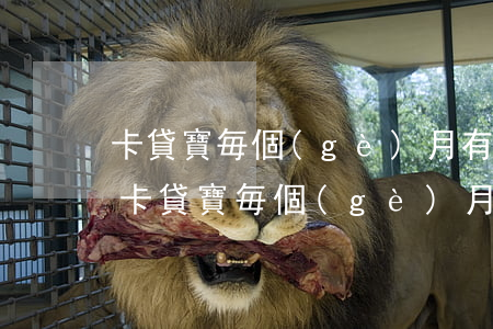 卡貸寶毎個(gè)月有固定還款金額嗎-卡貸寶毎個(gè)月有固定還款金額嗎是真的嗎