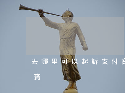 去哪里可以起訴支付寶 去哪里可以起訴支付寶