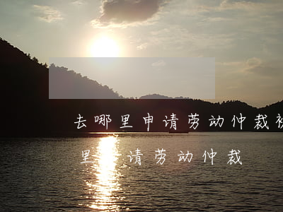去哪里申请劳动仲裁(被用人单位辞退要去哪里申请劳动仲裁)