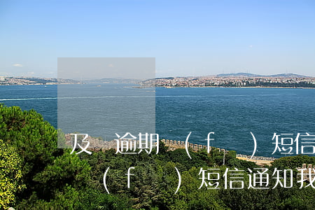 及貸逾期發(fā)短信交給律師(及貸給我發(fā)短信通知我去開庭)
