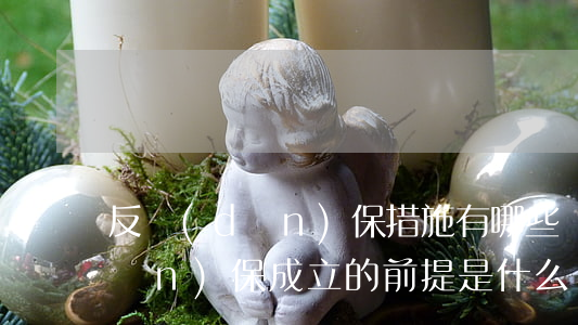 反擔(dān)保措施有哪些種類,反擔(dān)保成立的前提是什么
