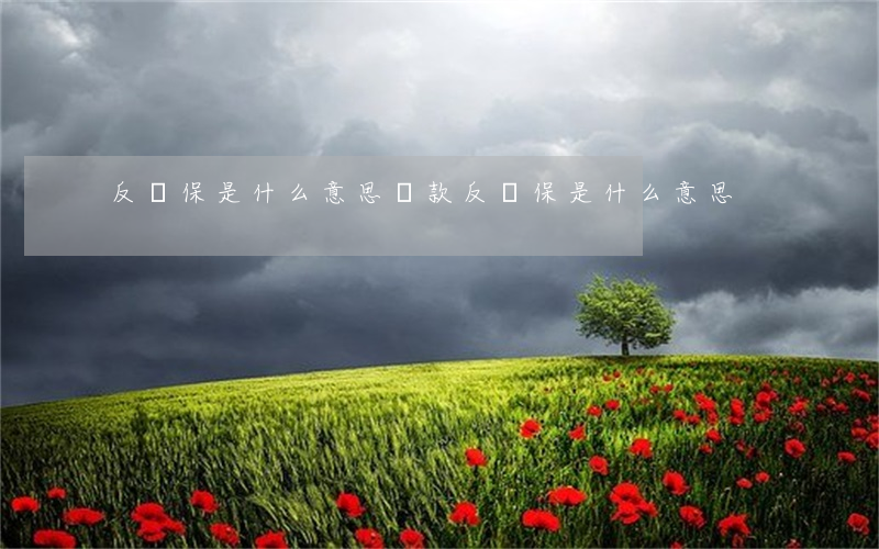 反擔保是什么意思(貸款反擔保是什么意思)
