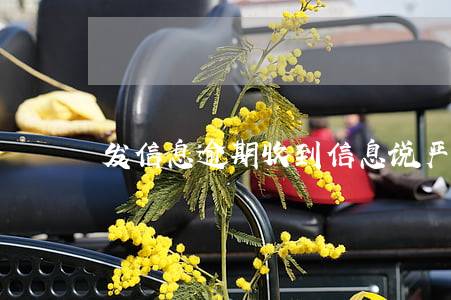 发信息逾期(收到信息说严重逾期)