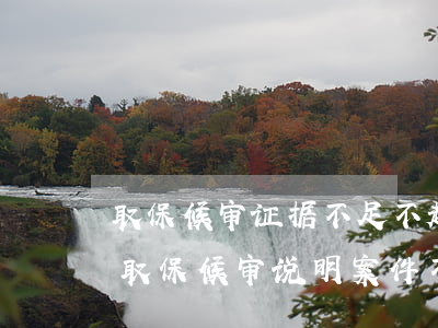 取保候审证据不足不起诉对孩子有影响吗(能取保候审说明案件不严重吗)