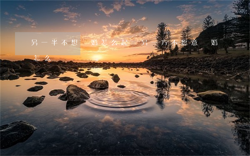 另一半不想離婚怎么起訴(另一方不愿意離婚怎么辦)