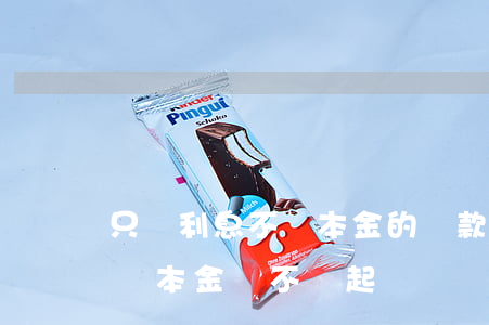 只還利息不還本金的貸款有哪些（只還利息不還本金該不該起訴）
