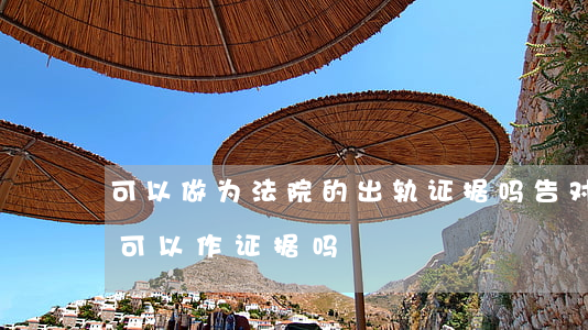 可以做为法院的出轨证据吗(告对方出轨哪些可以作证据吗?)