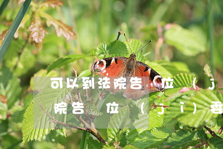 可以到法院告單位紀(jì)委嗎(可以到法院告單位紀(jì)委嗎)