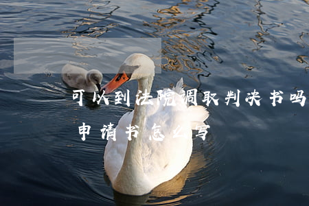 可以到法院调取判决书吗(到法院调取判决书申请书怎么写)