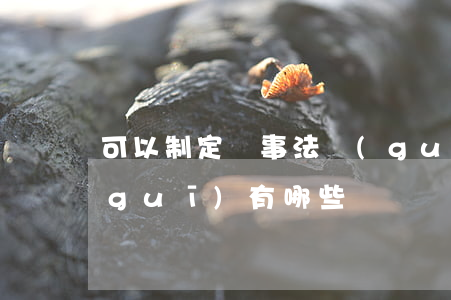 可以制定軍事法規(guī)嗎(軍事法規(guī)有哪些)
