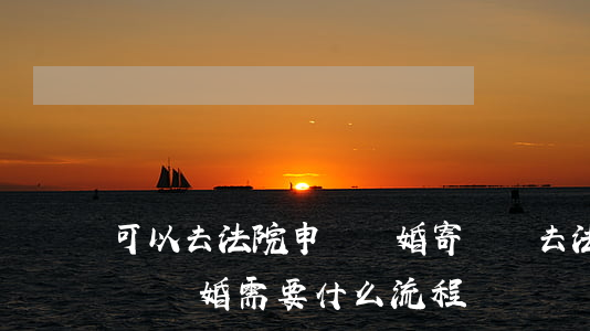 可以去法院申請離婚寄單嗎(去法院單方面申請離婚,需要什么流程?)