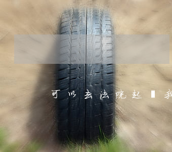 可以去法院起訴我嗎(自己可以去法院起訴么)