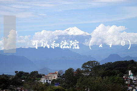 可以和法院協(xié)商利息嗎