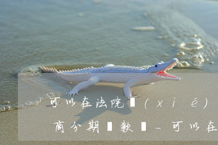 可以在法院協(xié)助下協(xié)商分期還款嗎-可以在法院協(xié)助下協(xié)商分期還款嗎合法嗎