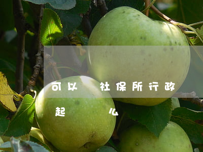 可以對社保所行政訴訟嗎(社保不繳納可以提起訴訟么)