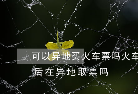 可以异地买火车票吗(火车票可以在当地买然后在异地取票吗)