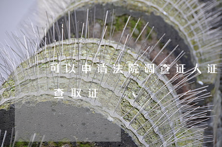 可以申请法院调查证人证言吗(律师向证人调查取证)