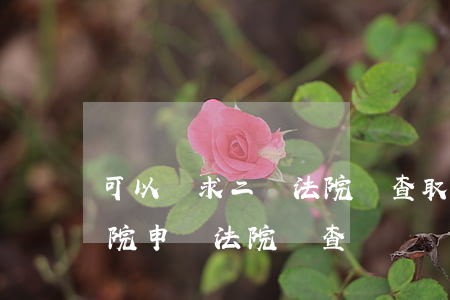 可以請求二審法院調查取證嗎(可以向二審法院申請法院調查嗎?)