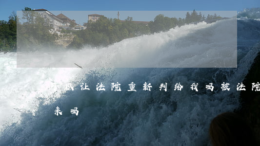 可以让法院重新判给我吗(被法院判了 还能出来吗)