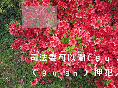司法委可以關(guān)犯人嗎(檢察院關(guān)押犯人嗎)
