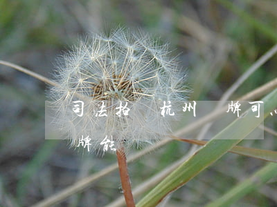 司法拍賣杭州車牌可以過戶嗎(法院拍賣的車牌能過戶嗎)