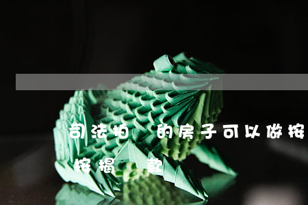 司法拍賣的房子可以做按揭嗎(司法拍賣可以按揭貸款)