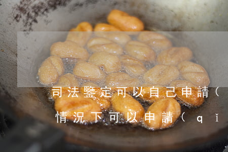司法鑒定可以自己申請(qǐng)嗎(什么情況下可以申請(qǐng)司法鑒定)