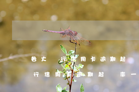 各大銀行信用卡逾期起訴率一樣嗎-各大銀行信用卡逾期起訴率一樣嗎知乎