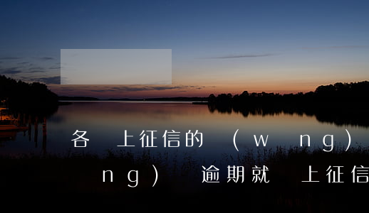 各種上征信的網(wǎng)貸逾期(網(wǎng)貸逾期就會上征信嗎)