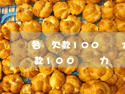 各種欠款100萬無力償還怎么辦-各種欠款100萬無力償還怎么辦呢