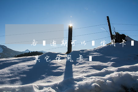 各種逾期可以辦信用卡嗎（信用卡逾期能辦理其它信用卡嗎）