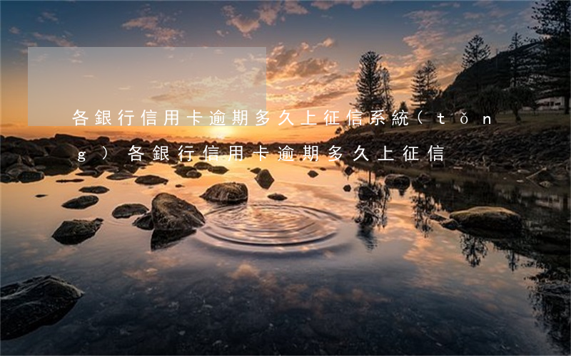 各銀行信用卡逾期多久上征信系統(tǒng)（各銀行信用卡逾期多久上征信）