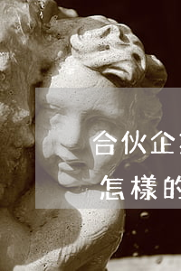 合伙企業(yè)協(xié)議的格式是怎樣的