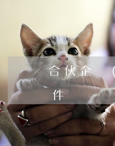 合伙企業(yè)設(shè)立有哪些條件